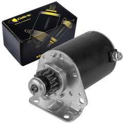 Caltric starter for John Deere E120 front view showing fit