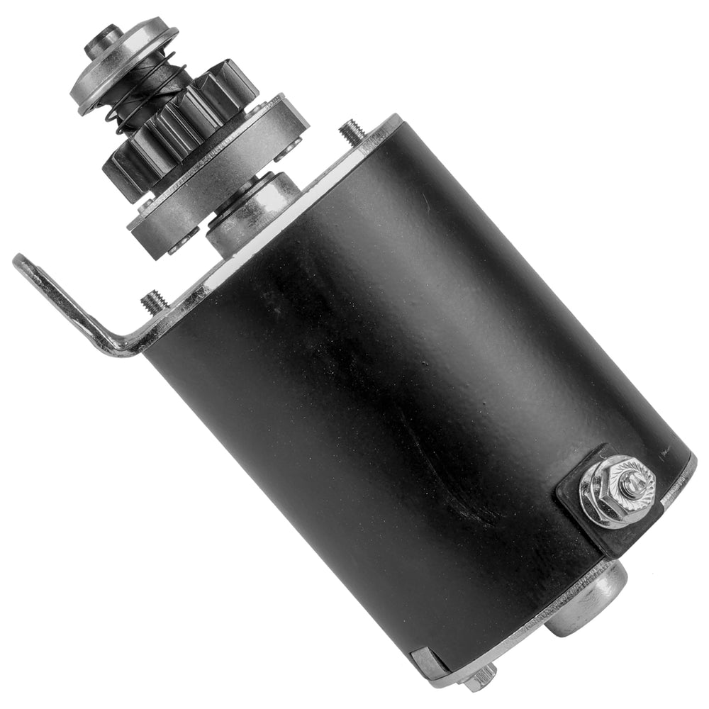 Steel gear detail on Caltric starter highlighting durability