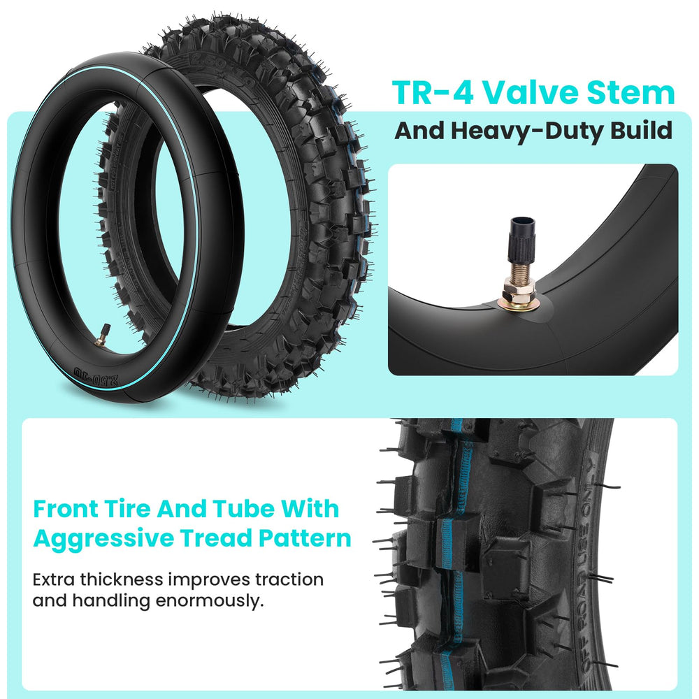 CALU LUKY tire and inner tube packaging ready for replacement.
