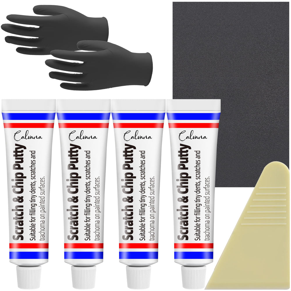 Calvana 4-pack 20g car body filler tubes for quick touch-ups.