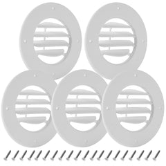 Calvana 6.5-inch RV ceiling vent cover in white directs airflow for better cabin comfort