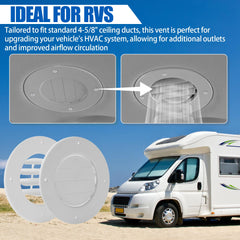 Calvana rotatable louvers vent cover lets you direct airflow precisely