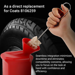 Calvana tire maintenance setup works with existing equipment to minimize downtime.