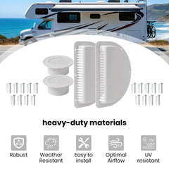 Calvana vent cover enhances airflow inside cargo spaces, reducing moisture and odors.
