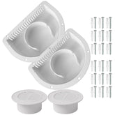 Calvana vent cover for trailer side, 8x6 inches, promotes airflow and easy bolt-on installation.