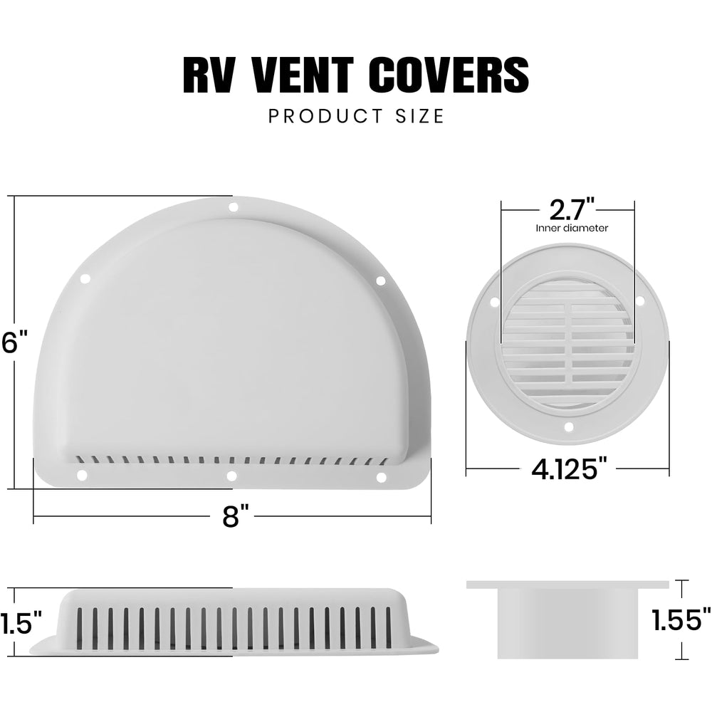 Calvana vent cover universal fit for trailers, trucks, and cargo enclosures improves ventilation.