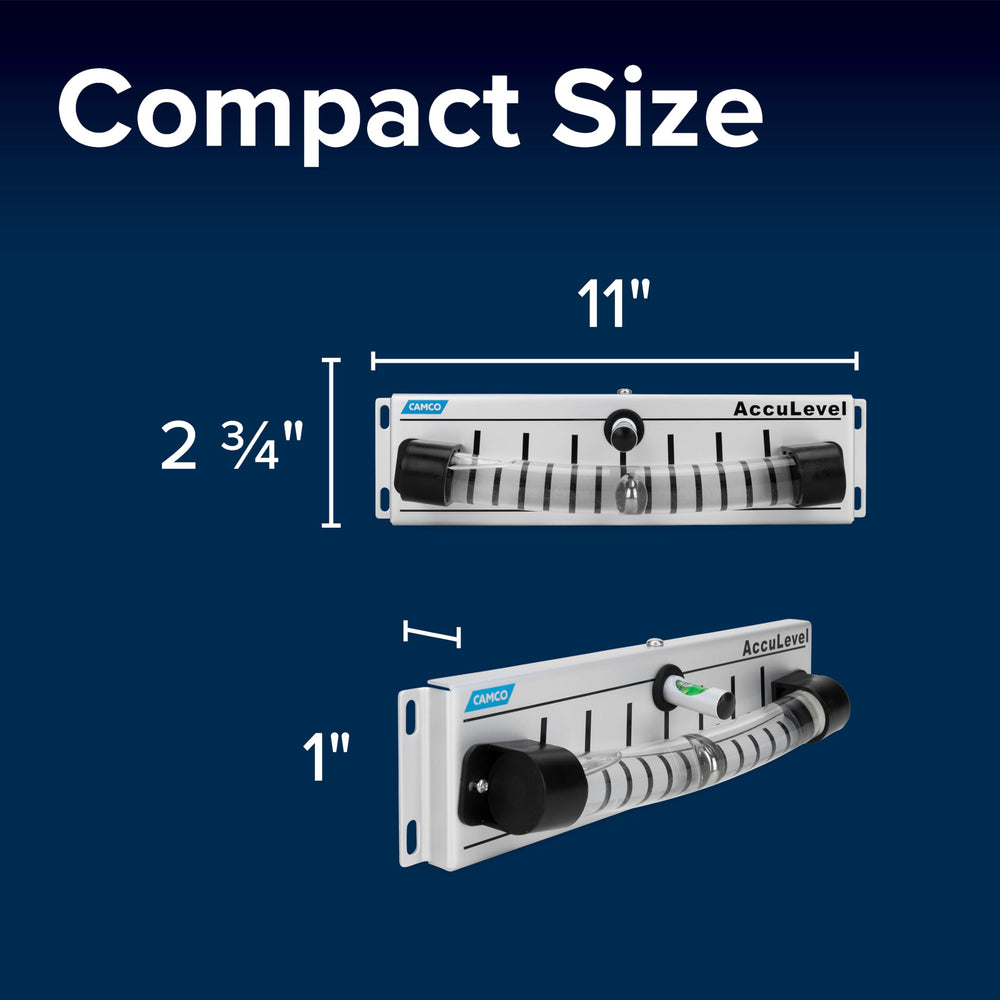 Camco AccuLevel works with most front-mount trailers and some fifth wheels.