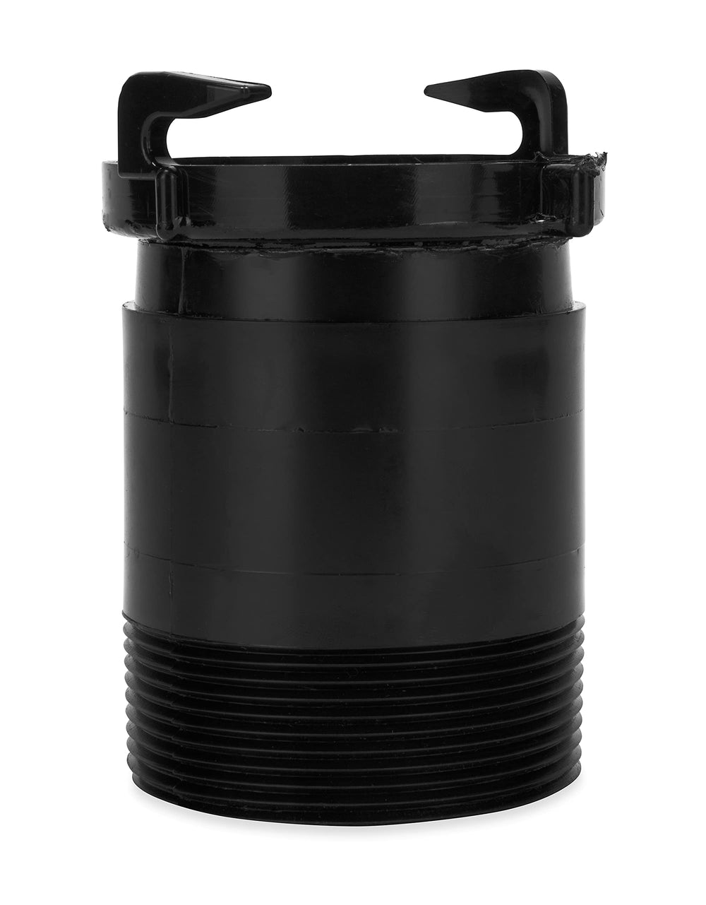 Camco sewer adapter with bayonet end secures standard RV hoses.