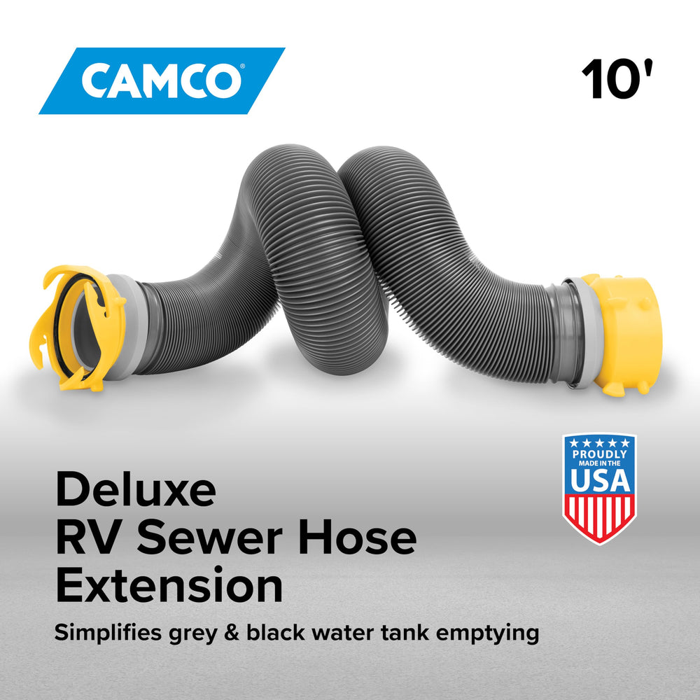 Deluxe extension with heavy-duty vinyl construction for durable outdoor use by Camco.