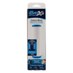 Camco Evo X2 0.5-micron cartridge reducing fine sediment and particles.