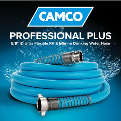 Camco EvoFlex stainless strain relief ends ensure durable, leak-free connections