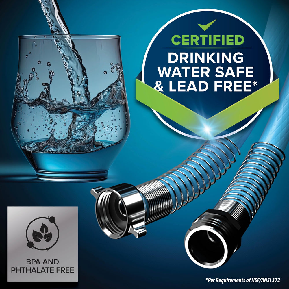 Camco EvoFlex ultra-flexible design resists kinks for smooth water flow