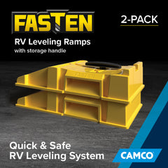Nesting design of Camco FasTen ramps showing compact storage potential.