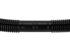 ABS evacuation flange with chemical-resistant polymer drain body