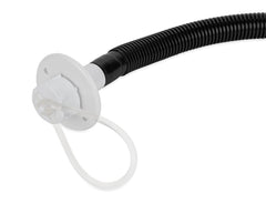 Sink-end connection ready for standard 1-1/2 in by 11-1/2 in threaded drain