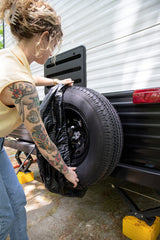 Camco leveling blocks compatible with wheels, jacks, and tandem axles.