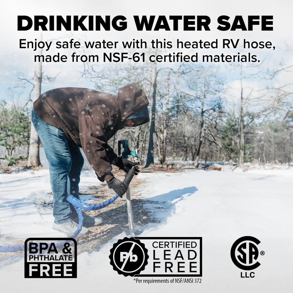 Camco patented design, Made in USA, for durable performance.