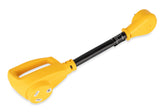 Camco Power Grip 12in RV adapter enables effortless plugging and secure connection.