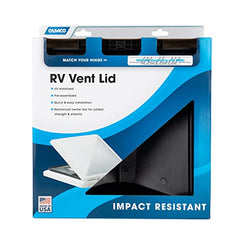 Camco replacement vent lid with rust-resistant mounting hardware.