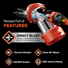 Camco Rhino Blaster polycarbonate construction durability outdoors