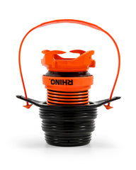 Camco Rhino quick-disconnect helps keep hands clean after draining.
