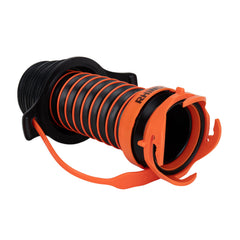 Camco Rhino easy push-into-inlet connection speeds sanitation setup.