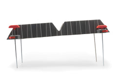 Camco Rhino ground clearance adapts between 1.75 and 4 inches when not elevated