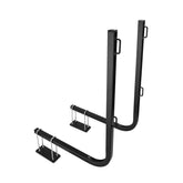 Camco Rhino RV bumper mount tote tank holder secured on bumper for stable travel