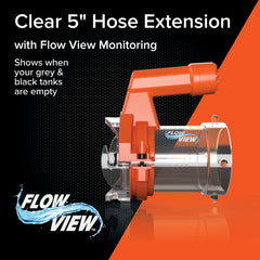 Camco Rhino RV Sewer Extender PRO universal compatibility with standard hoses.