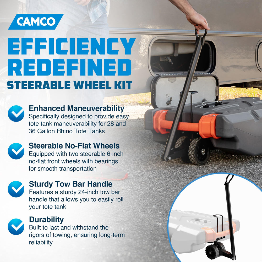 Camco 24-inch tow bar for Rhino Tote Tank rolling transport