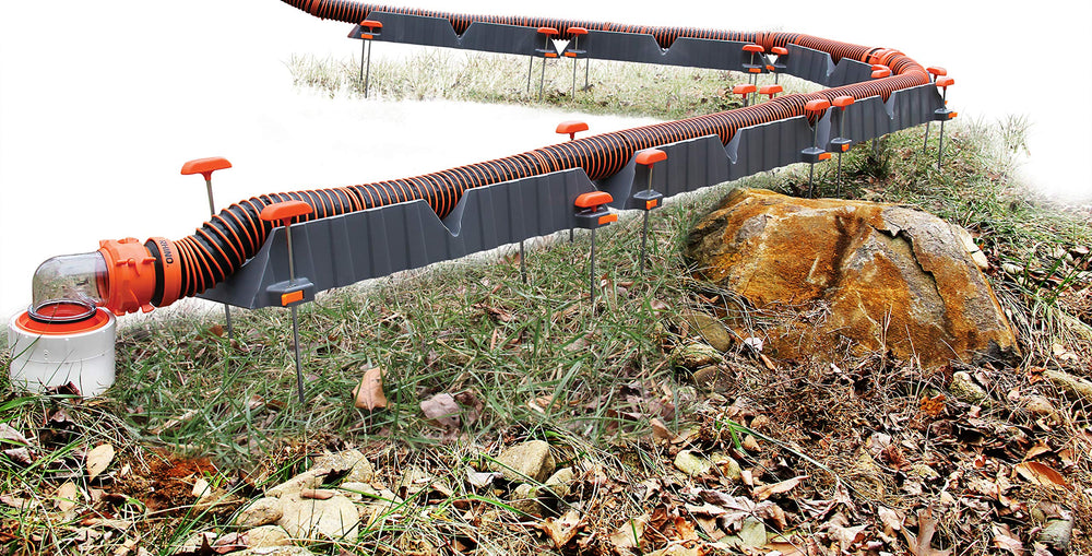Camco Rhino adjustable height helps maintain slope for waste movement on concrete