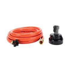 Camco RhinoFlex 10ft sewer hose for easy RV cleaning and storage.