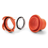 Camco RhinoFlex clear elbow 4-in-1 adapter shows tank status for smooth dumping.