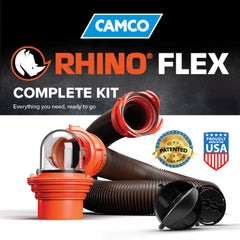Camco RhinoFLEX Made in the USA ensures durable, trusted performance.