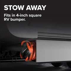 Two 10-foot sections collapse to 39 inches for storage.