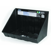 Camco 11470 tankless drain pan with PVC fitting protects floors during maintenance.