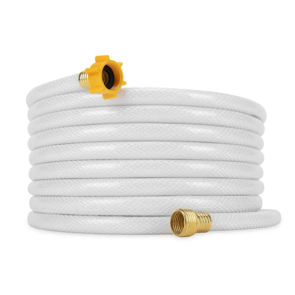 Camco TastePURE 25ft RV hose with 1/2 inch ID for safe potable water.