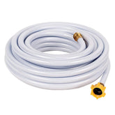 Camco TastePURE 25ft RV drinking hose for reliable potable water on trips.