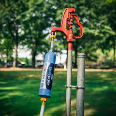 Camco TastePURE potable water hose features lead-free and safe-use design.