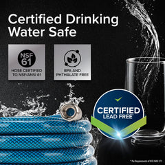 Camco TastePURE with strain-relief ends protects fittings during use.