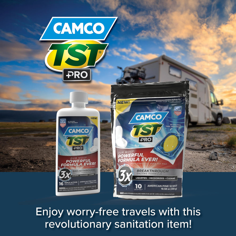 Made in the USA Camco RV treatment highlighting quality