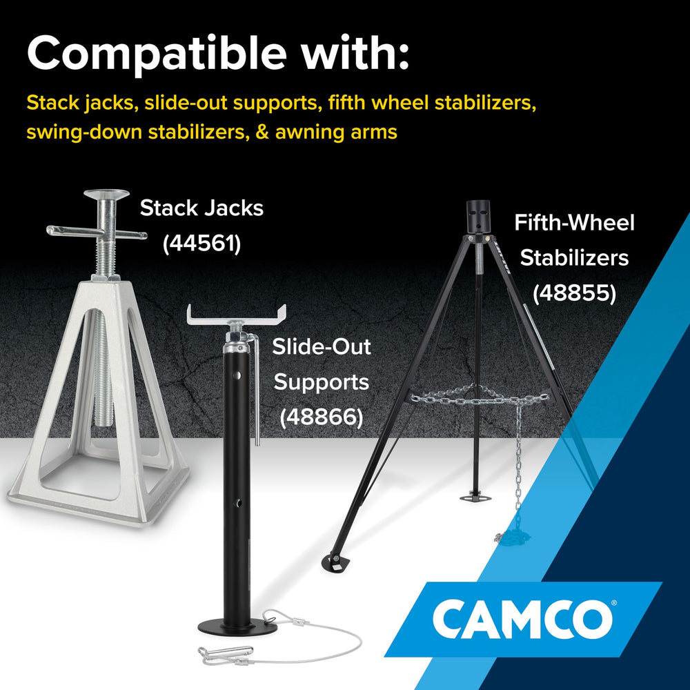 Camco USA-made patented design ensures durable performance on rugged campsites
