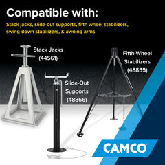 Camco USA-made patented design ensures durable performance on rugged campsites