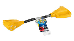 Weather-resistant PVC jacket protects the adapter from the elements
