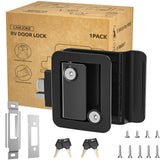 CAMJOKE RV door lock with paddle deadbolt for secure trailer access