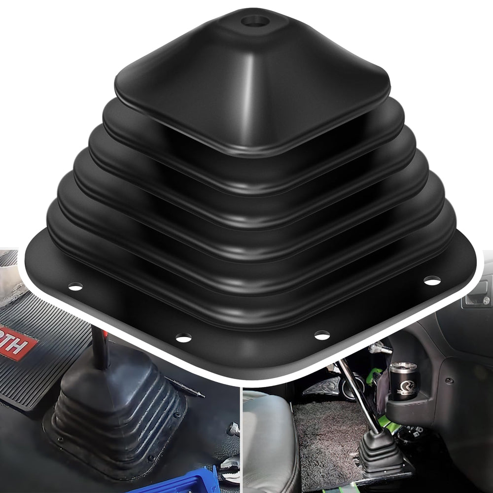 Camoo 924-5405 shift boot installed on Kenworth W900 for a precise fit.