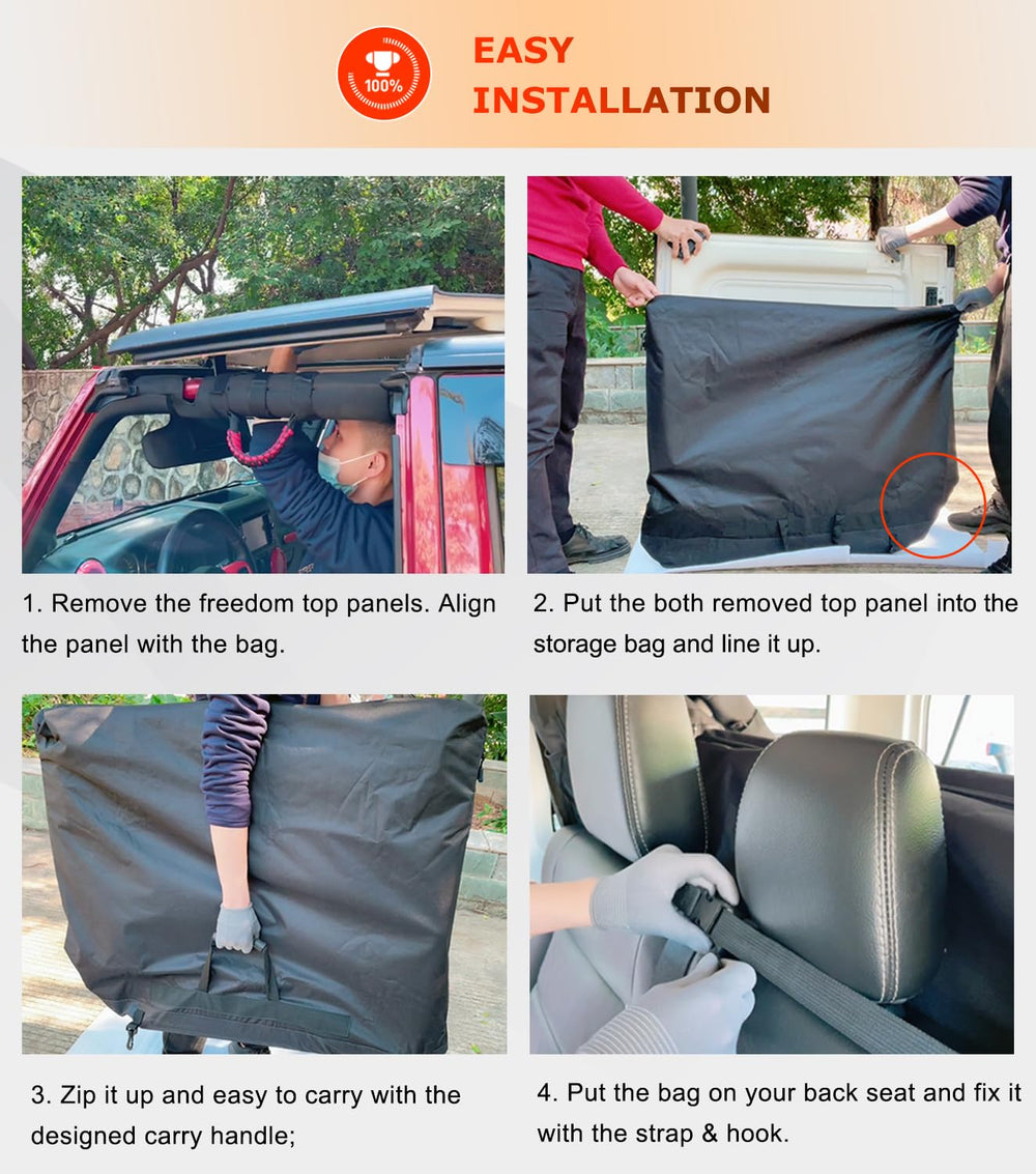 Interior pockets inside Camoo bag securely holding each panel