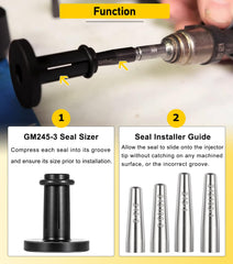Camoo GM245 installer pusher simplifies seating the O-rings.
