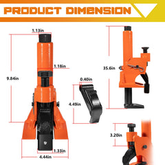 Camoo bead breaker base stability feature ensures safe clamping during use