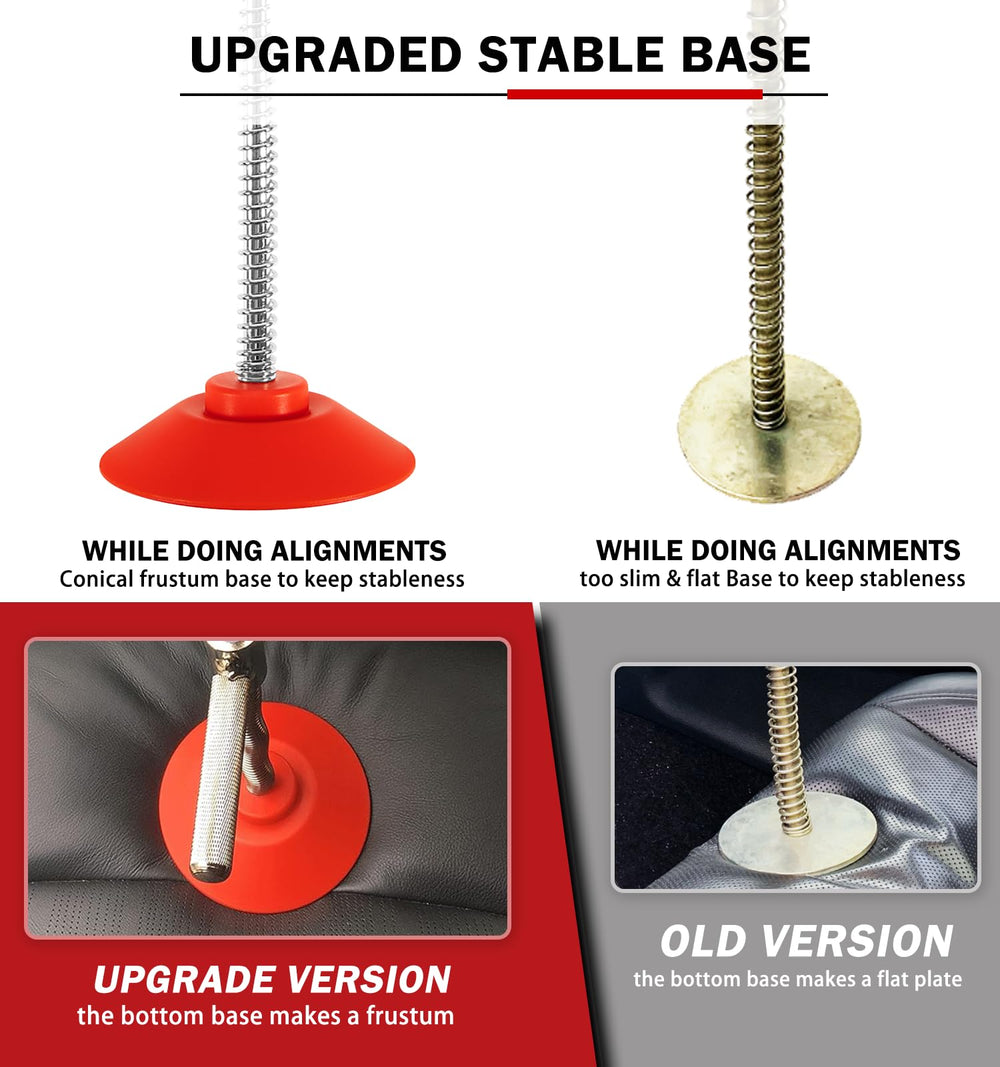 Camoo spring-loaded locking mechanism enables quick grip and release.